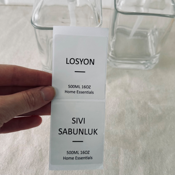 Enma Home Kare Gold Sıvı Cam Sabunluk - Losyon 500 ml - 2