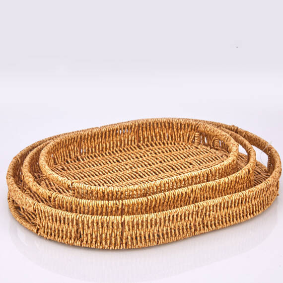 Enma Home Rattan Oval Tepsi - Küçük Boy - 1